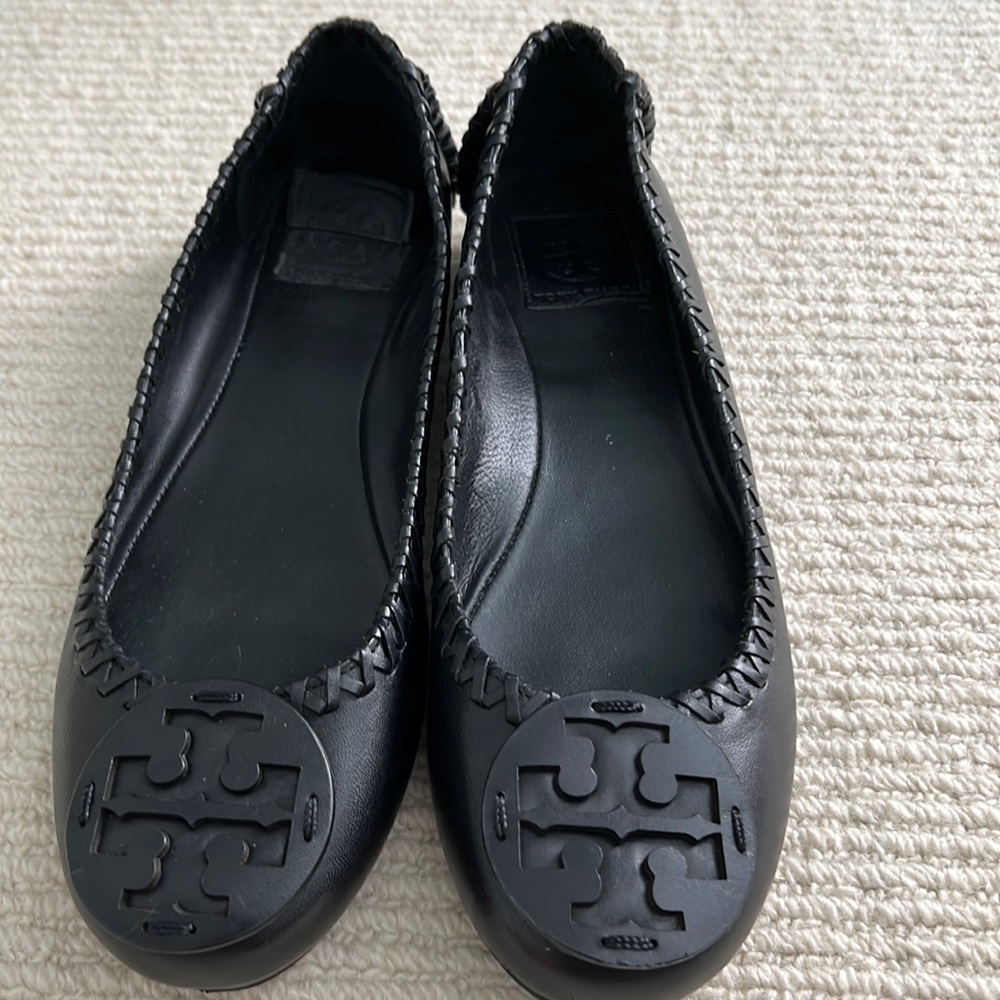 Black Tori Burch flats